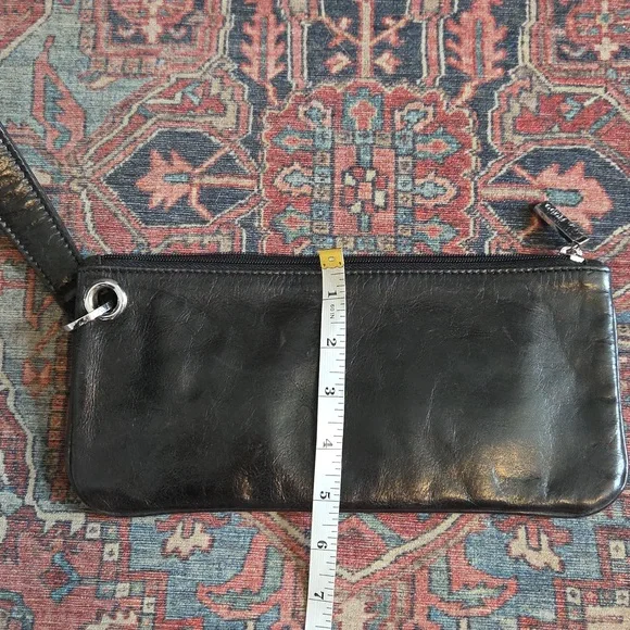 HOBO Black Leather Wristlet Clutch - Picture 6 of 9